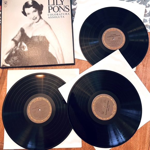 LILY PONS COLORATURA ASSOLUTA - COLUMBIA LP 3SET